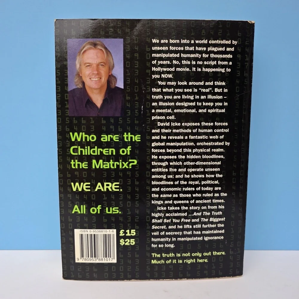 David Icke Book Lot of 3 • Children of the  Matrix, Tales from the Time Loop ...